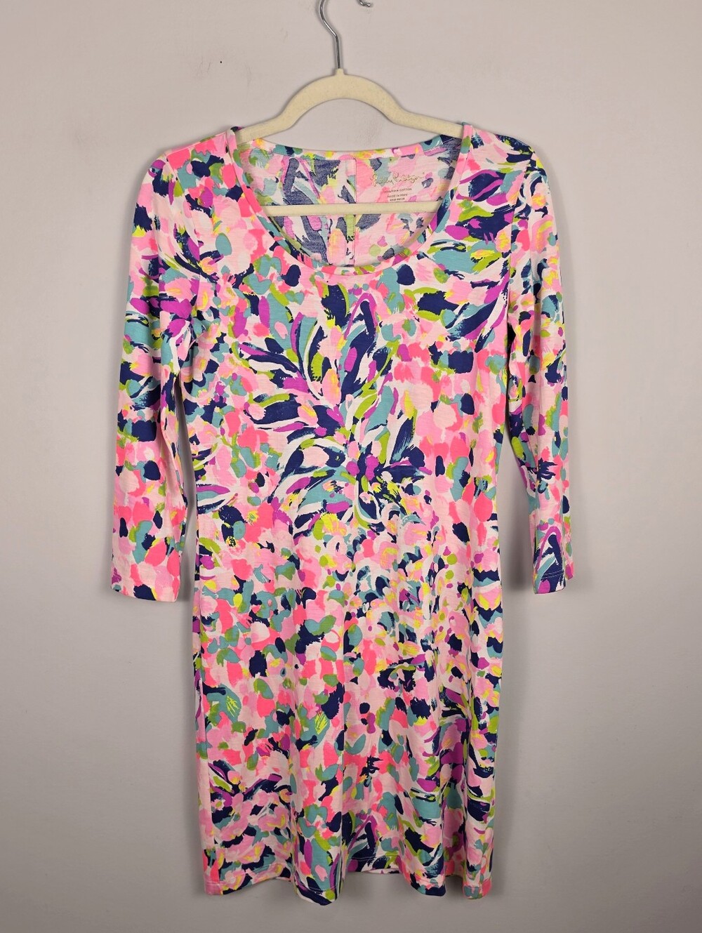 LILLY PULIZER Beacon "Pina Colada Club" Dress Size XS